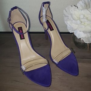 Fashion Nova Violet Pointed Heeled Sandals 💜